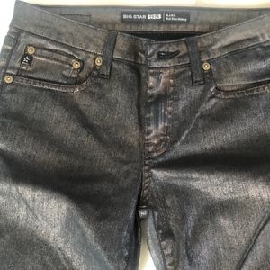 Big Star ALEX Mid Rise Skinny Jean Metallic